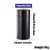 Gordon Smell Proof Airtight Aircraft Aluminum Storage Cigarette Jar, Black Stash Jars, 32 mm Size Smell Proof Container